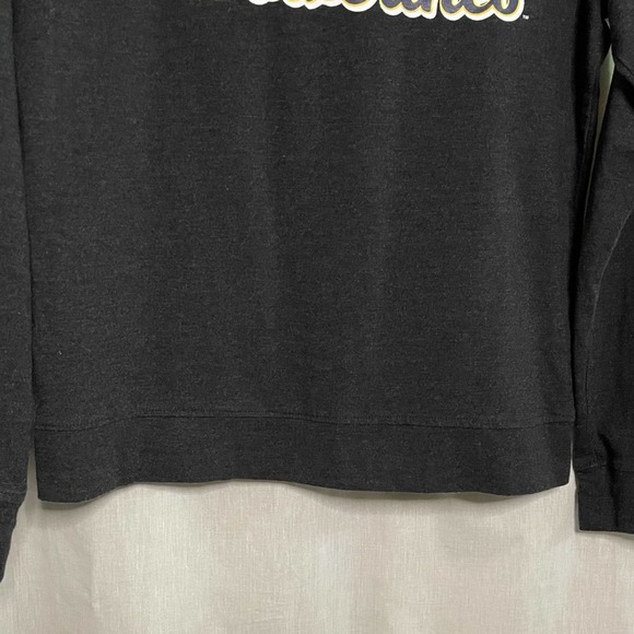 University of Michigan Wolverines Dark Gray, White & Gold Funnel Neck Pull-Over - Picture 8 of 15